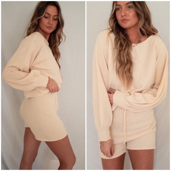 Sand Balloon Sleeve Loungewear - Picture 4 of 6